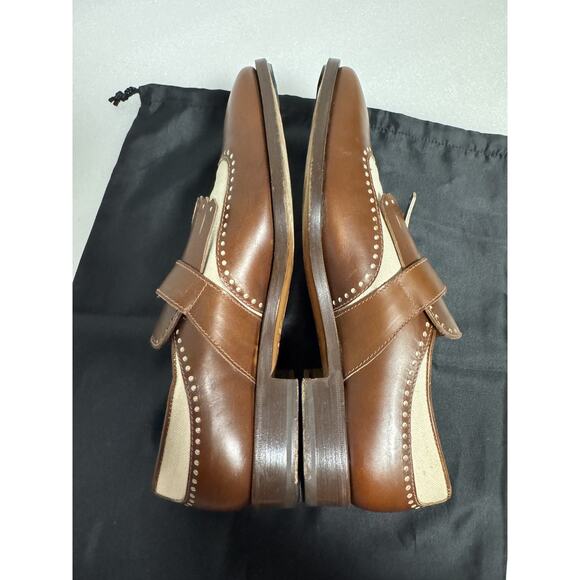 Fratelli Rossetti Shoes Mens Size 7.5 Leather Buckle Italian Loafers Dress main image 6